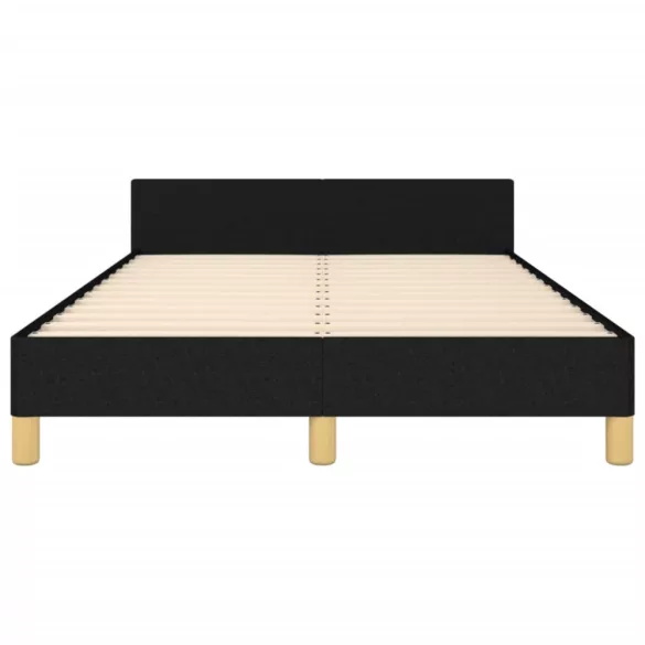 ágykeret matrac nélkül fekete 120x190 cm szövet