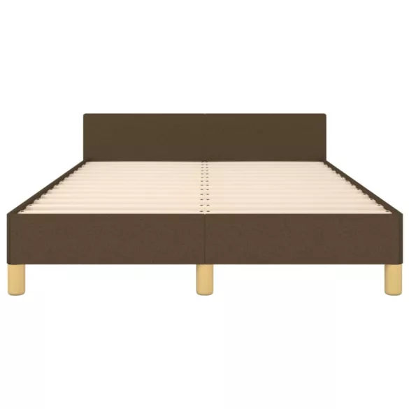 ágykeret matrac nélkül sötétbarna 120x190 cm szövet