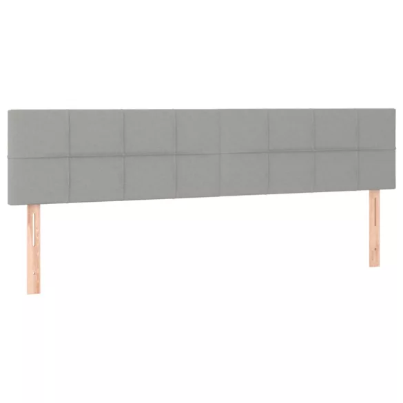 világosszürke szövet ágykeret matrac nélkül 120x190 cm