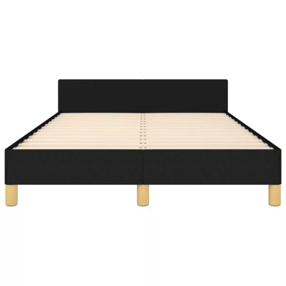 ágykeret matrac nélkül fekete 120x190 cm szövet