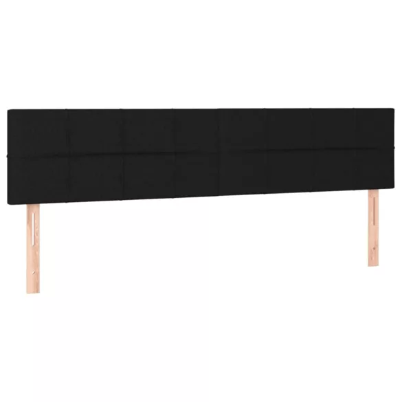 ágykeret matrac nélkül fekete 120x190 cm szövet