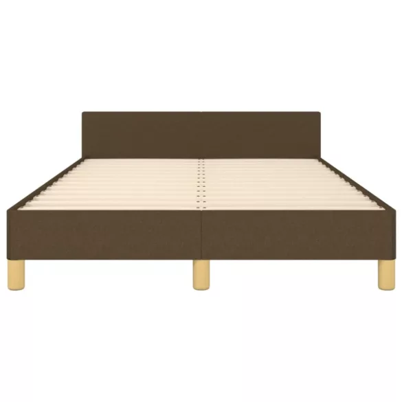 ágykeret matrac nélkül sötétbarna 120x190 cm szövet