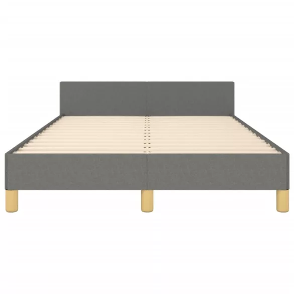 ágykeret matrac nélkül sötétszürke 120x190 cm szövet