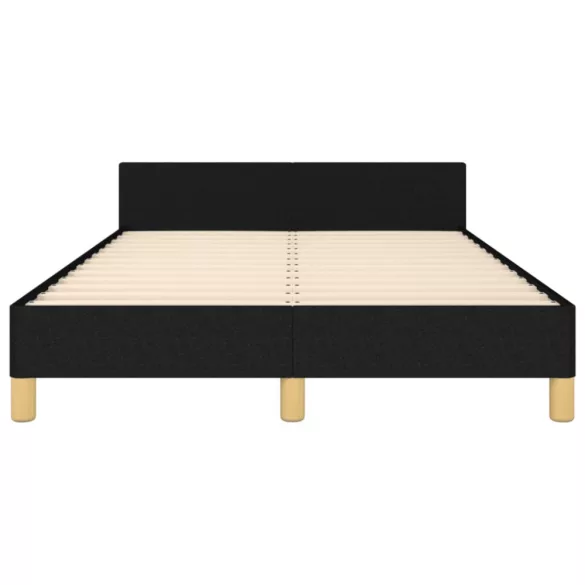 ágykeret matrac nélkül fekete 120x190 cm szövet