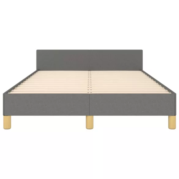 ágykeret matrac nélkül sötétszürke 120x190 cm szövet