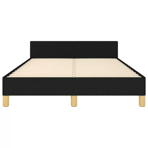 ágykeret matrac nélkül fekete 120x190 cm szövet