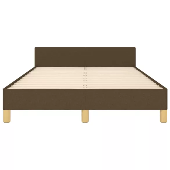 ágykeret matrac nélkül sötétbarna 120x190 cm szövet