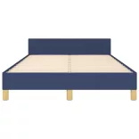 ágykeret matrac nélkül kék 120x190 cm szövet