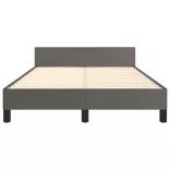 ágykeret matrac nélkül szürke 120x190 cm műbőr