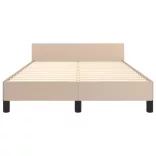 ágykeret matrac nélkül cappuccino színű 120x190 cm műbőr