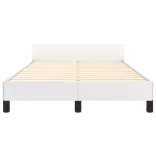 ágykeret matrac nélkül fehér 120x190 cm műbőr