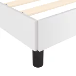 ágykeret matrac nélkül fehér 120x190 cm műbőr