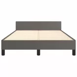 ágykeret matrac nélkül szürke 120x190 cm műbőr