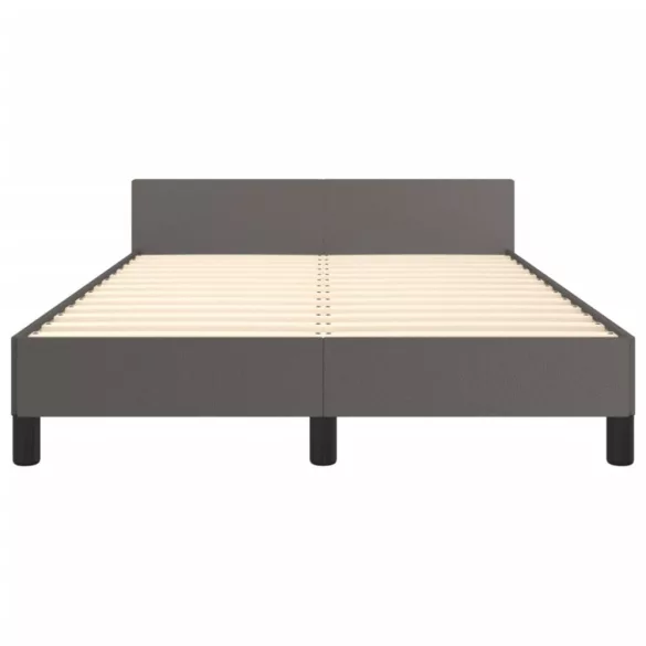 ágykeret matrac nélkül szürke 120x190 cm műbőr
