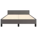 ágykeret matrac nélkül szürke 120x190 cm műbőr