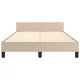 ágykeret matrac nélkül cappuccino színű 120x190 cm műbőr
