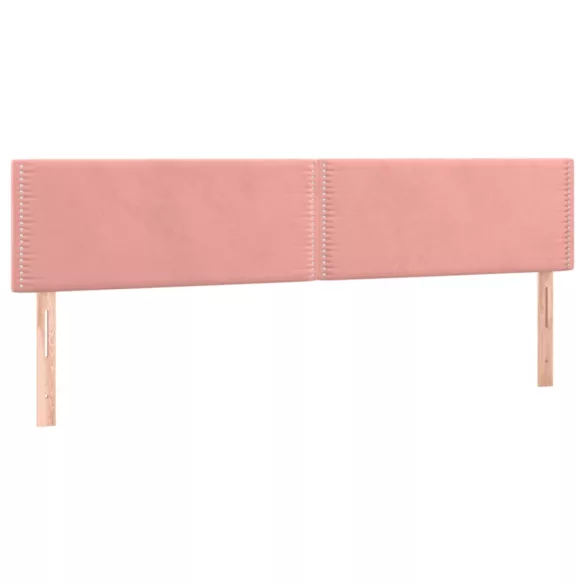 ágykeret matrac nélkül rózsaszín 120x190 cm bársony