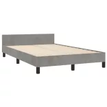 ágykeret matrac nélkül Világosszürke 120x190 cm Velvet