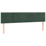 ágykeret matrac nélkül sötétzöld 120x190 cm bársony