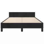 ágykeret matrac nélkül fekete 120x190 cm Velvet
