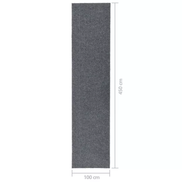 szürke koszfogó futószőnyeg 100 x 450 cm