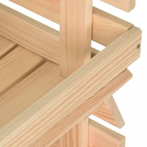 tömör fenyőfa zöldséges kocsi 37 x 30 x 80 cm