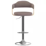 2 db tópszínű hajlított fa és szövet bárszék