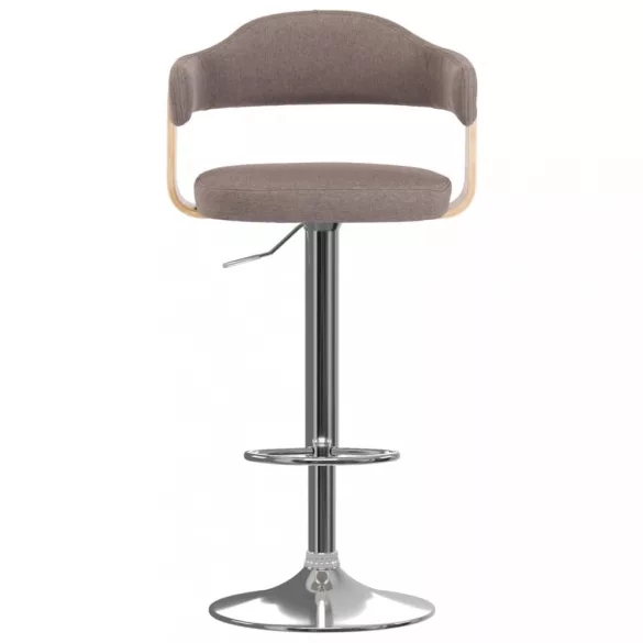 2 db tópszínű hajlított fa és szövet bárszék