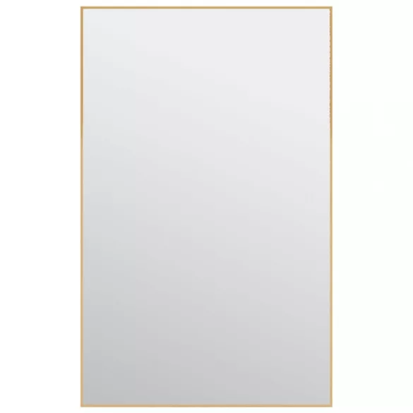 arany üveg és alumínium ajtótükör 50x80 cm