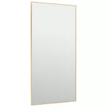 arany üveg és alumínium ajtótükör 50x100 cm