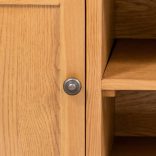 tömör tölgyfa TV szekrény 110x35x44 cm