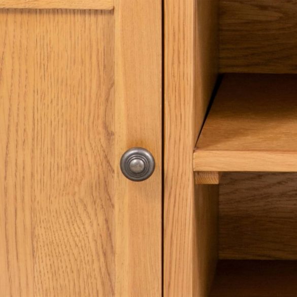 tömör tölgyfa TV szekrény 110x35x44 cm