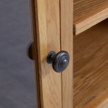 tömör tölgyfa TV szekrény 110x35x44 cm