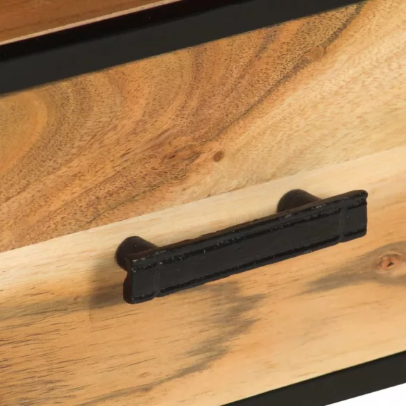 tömör akácfa TV-szekrény 110 x 30 x 45 cm