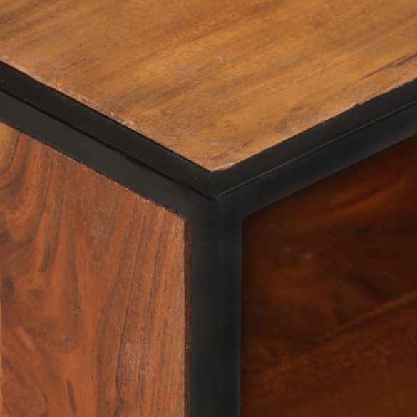 tömör akácfa TV-szekrény 110 x 30 x 45 cm