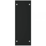 fekete edzett üveg tűzifatároló 40 x 35 x 100 cm