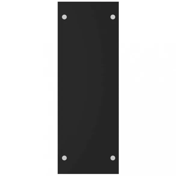 fekete edzett üveg tűzifatároló 40 x 35 x 100 cm