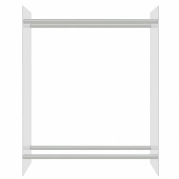 átlátszó edzett üveg tűzifatároló 80 x 35 x 100 cm