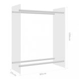 átlátszó edzett üveg tűzifatároló 80 x 35 x 100 cm