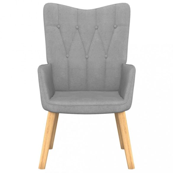 világosszürke szövet pihenőszék lábtartóval