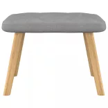 világosszürke szövet pihenőszék lábtartóval