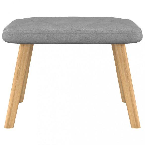 világosszürke szövet pihenőszék lábtartóval