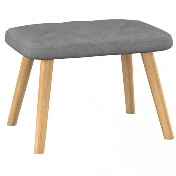 sötétszürke szövet pihenőfotel lábtartóval