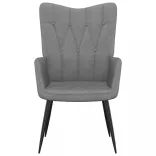 sötétszürke szövet pihenőfotel