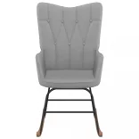 világosszürke szövet hintaszék