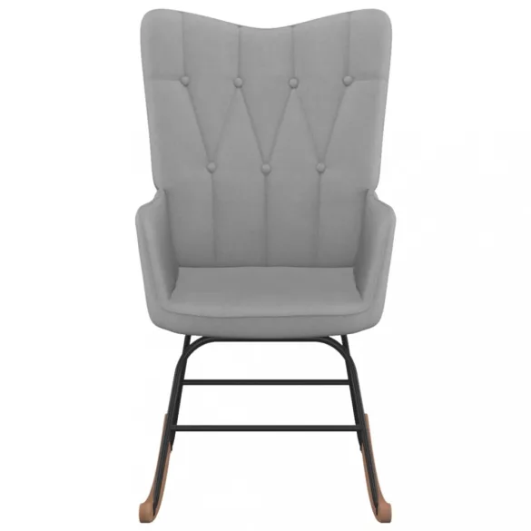 világosszürke szövet hintaszék