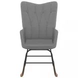 sötétszürke szövet hintaszék