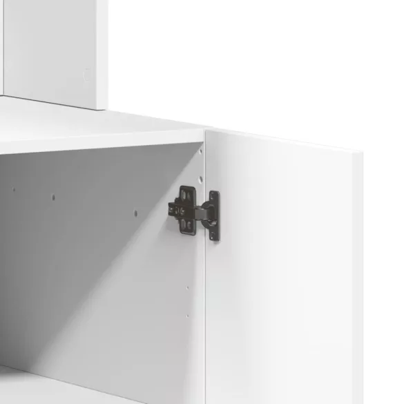 fehér szerelt fa konyhaszekrény 95 x 50 x 180 cm