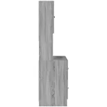 szürke sonoma színű szerelt fa konyhaszekrény 95 x 50 x 180 cm