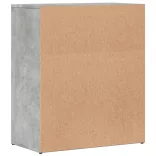 2 db betonszürke szerelt fa tálalószekrény 60 x 31 x 70 cm